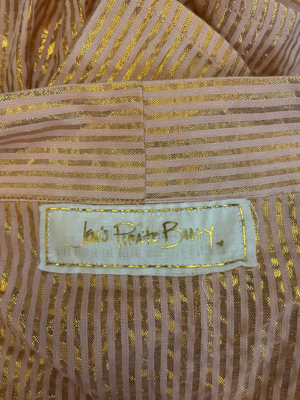 Jen’s Pirate Booty x Free People Metallic Stripe Kimono Robe - Picture 4 of 10